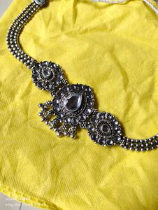 Oxidized Silver Necklace &amp; Earring Set😍😍