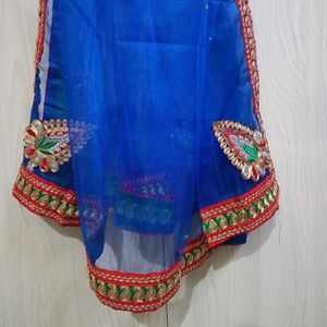 Red Embroidered Lehenga
