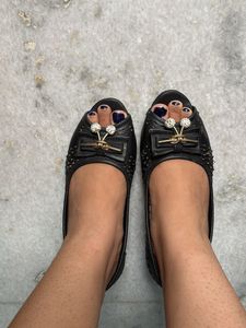 Classic Black Bellies With 1-2inch Heels