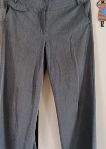 Elegant Grey Trousers Bell Bottom Style