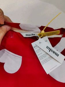 Red Heart night  dress