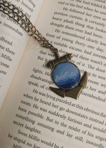 Anchor Pendant Necklace with Ocean Design