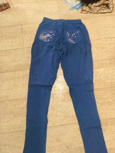 Blue Casual  warm pants