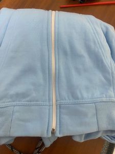 Light Blue Zip-Up Jacket