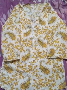 Yellow Short Kurti