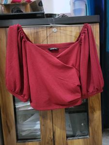 Sexy Maroon Crop Top