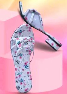 White Printed Sandal For Girls &amp; Women