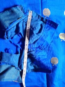 Royal Blue Silk Saree &amp; Blouse