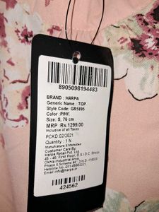 Floral Print Long Sleeve Crop Top