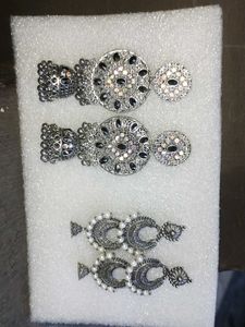 Statement Earrings - Set of 2 With Free Stoppers
