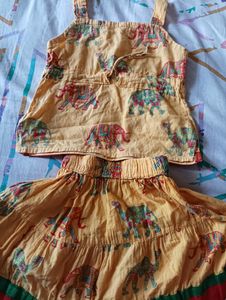 Traditional Skirt nd Top set for 6 to 12 month baby