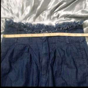 Wide Leg Denim Pants