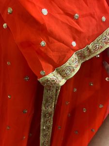 orange and golden Ethnic 4 piece set