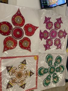 Set of 4 Decorative Rangoli Stickers