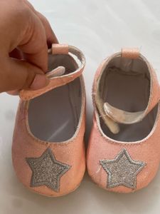 Pink Star Baby Shoes