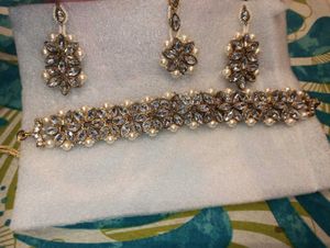 Elegant Pearl & Crystal Jewelry Set