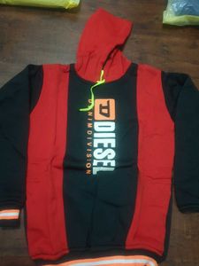 Diesel Hoodie - Red & Black