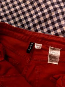 RED h&amp;m jeans