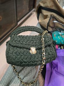 Combo Of 2 Mehndi Green Sling Bag