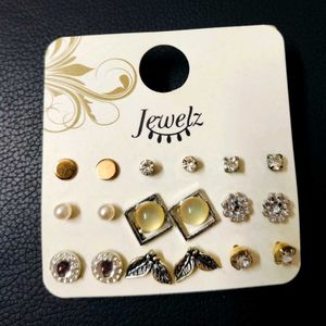 Earrings Set (9 Pairs)