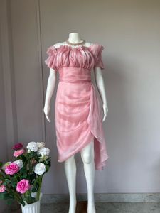 Soft Organza Pink Premium Dress