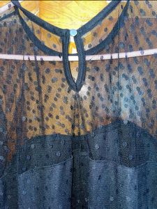 Athena Light Pink And Black Color Blocked Dress XL