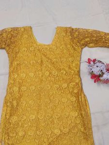 A Yellow Short Kurta