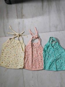 Baby Tops Set of 3 - Size 0-3 Months