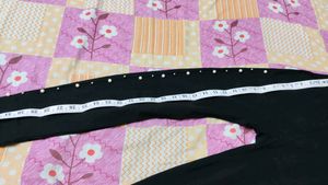 Pearl Beads Ankle Legging With Elastic Belt