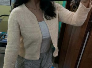 Cream Knit Cardigan
