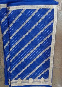 Blue Ethnic Saree