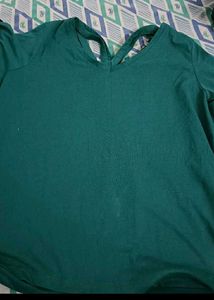 Stylish Teal V-Neck Top