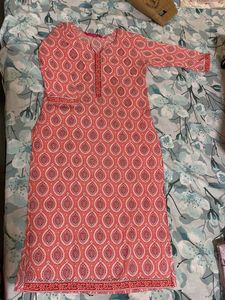 Pink Kurta Plazzo Set With Dupatta