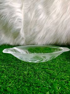 Single Vintage Glass Serving Dish