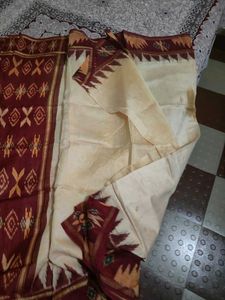 Saree Red Border