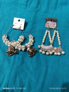 Earrings - Jhumkas and Pearl Drops
