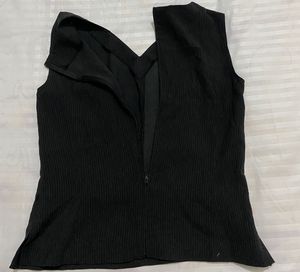 Sleeveless Black Top