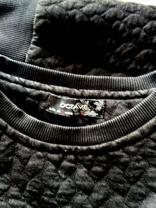 Textured Black Pullover