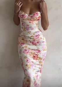 Floral Corset Bodycon Dress