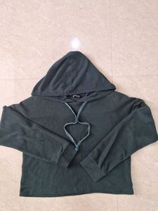 💚Trendy Dark Green Waffle Knit Hoodie💚