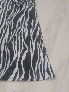 Zebra Print Shirt Dress