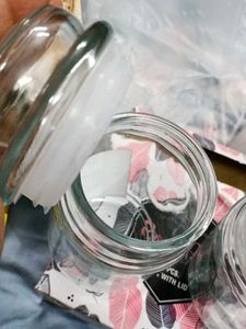 Glass Jar with Lid (Set of 2)
