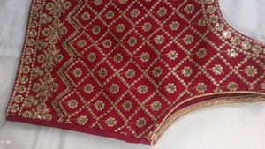 Wine Maroon Embroidered Lehenga Choli