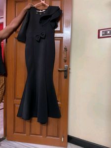Chic Black Ruffle Dress