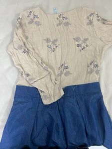 Floral Embroidered frock