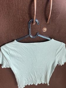 Blue Crop Top