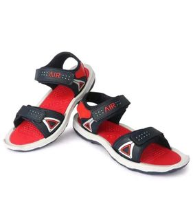 Sporty Red &amp; Black Sandals