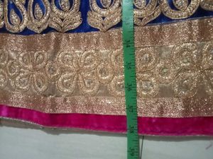 Royal Blue Embroidered Lehenga Skirt