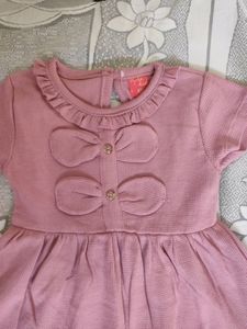 Peach Girls Frock