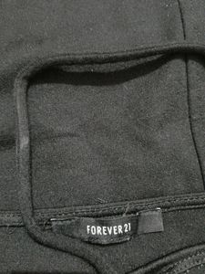 Forever 21 Party Wear Sleeveless Black Dress